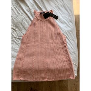 Never worn Bebe high neck flowy tank